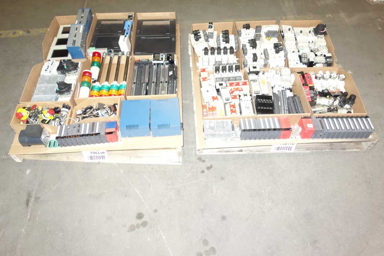 2 PALLETS OF ASSORTED ELECTRICAL CONTROLS - ELECTRICAL COMPONENTS