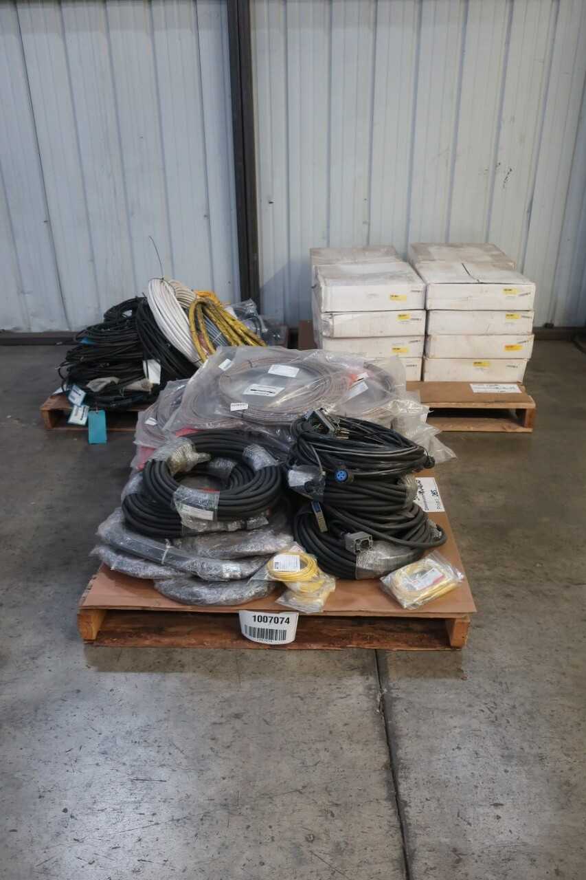 3 PALLETS OF ASSORTED CORDSET CABLES - INDUSTRIAL PARTS