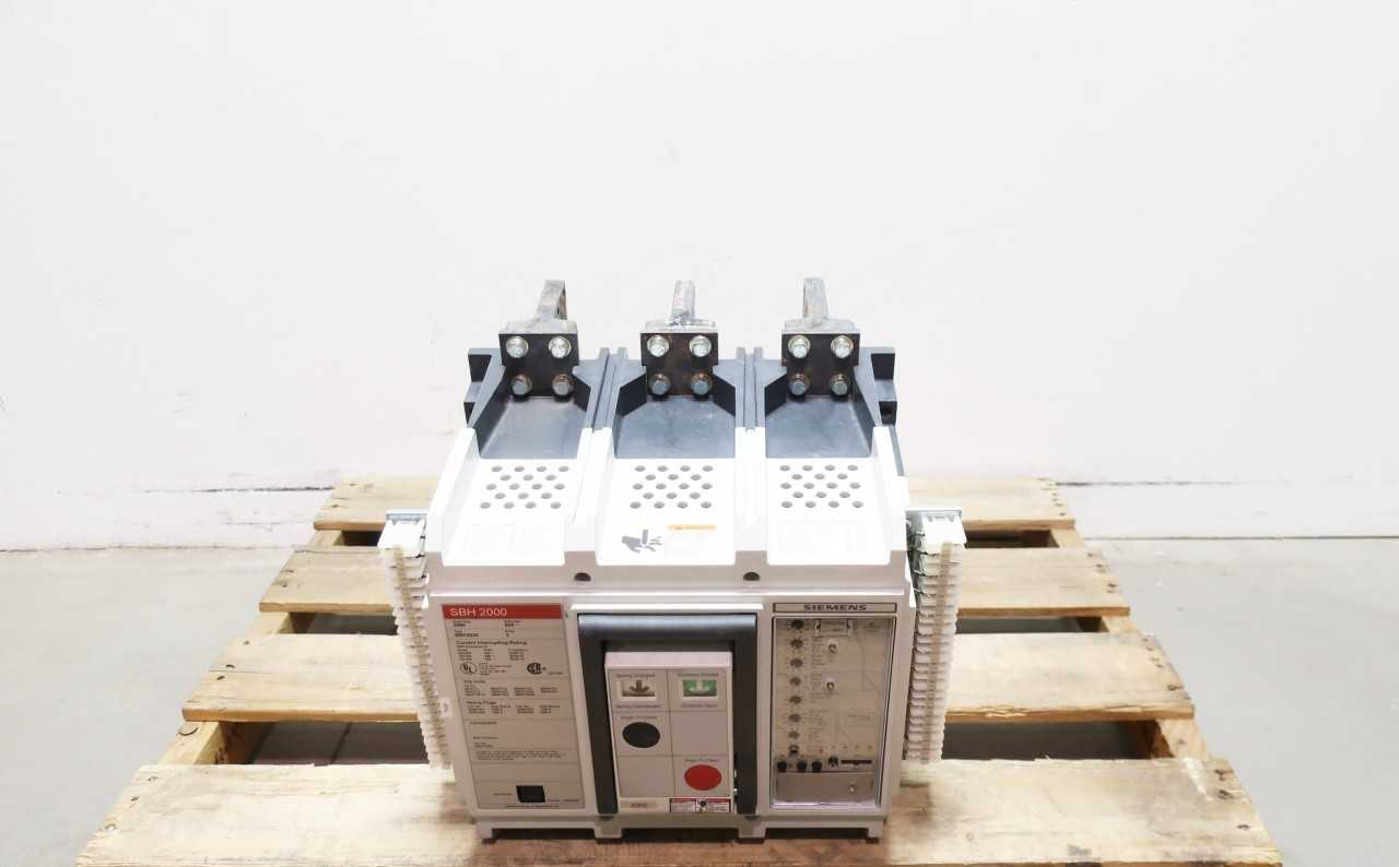 SIEMENS SBH2020 CIRCUIT BREAKER 3P 2000A AMP 600V-AC - CIRCUIT BREAKERS SIEMENS SBH2020 CIRCUIT BREAKER 3P 2000A AMP 600V-AC - CIRCUIT BREAKERS