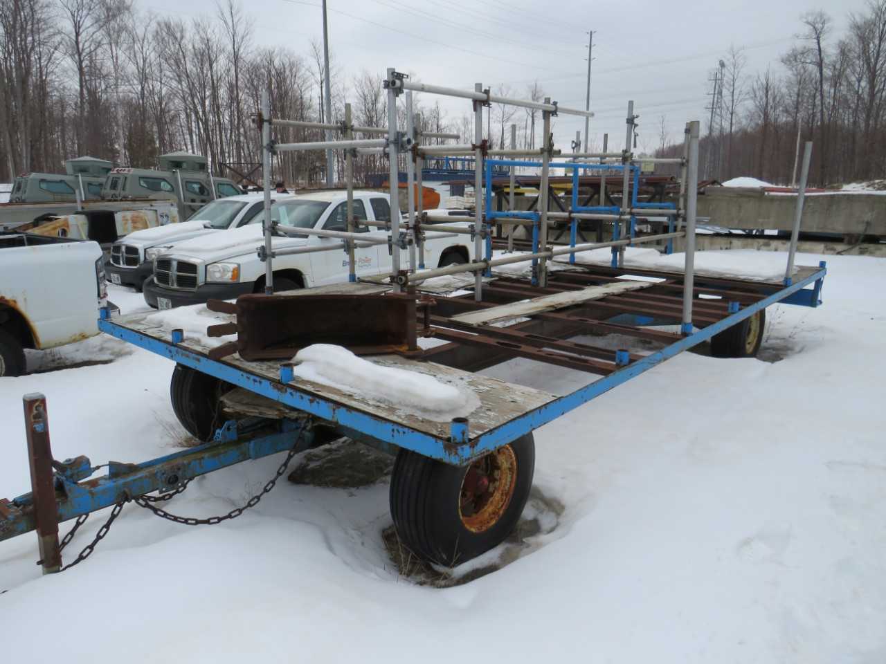 BLUE FARM WAGON TRAILER - TRAILERS