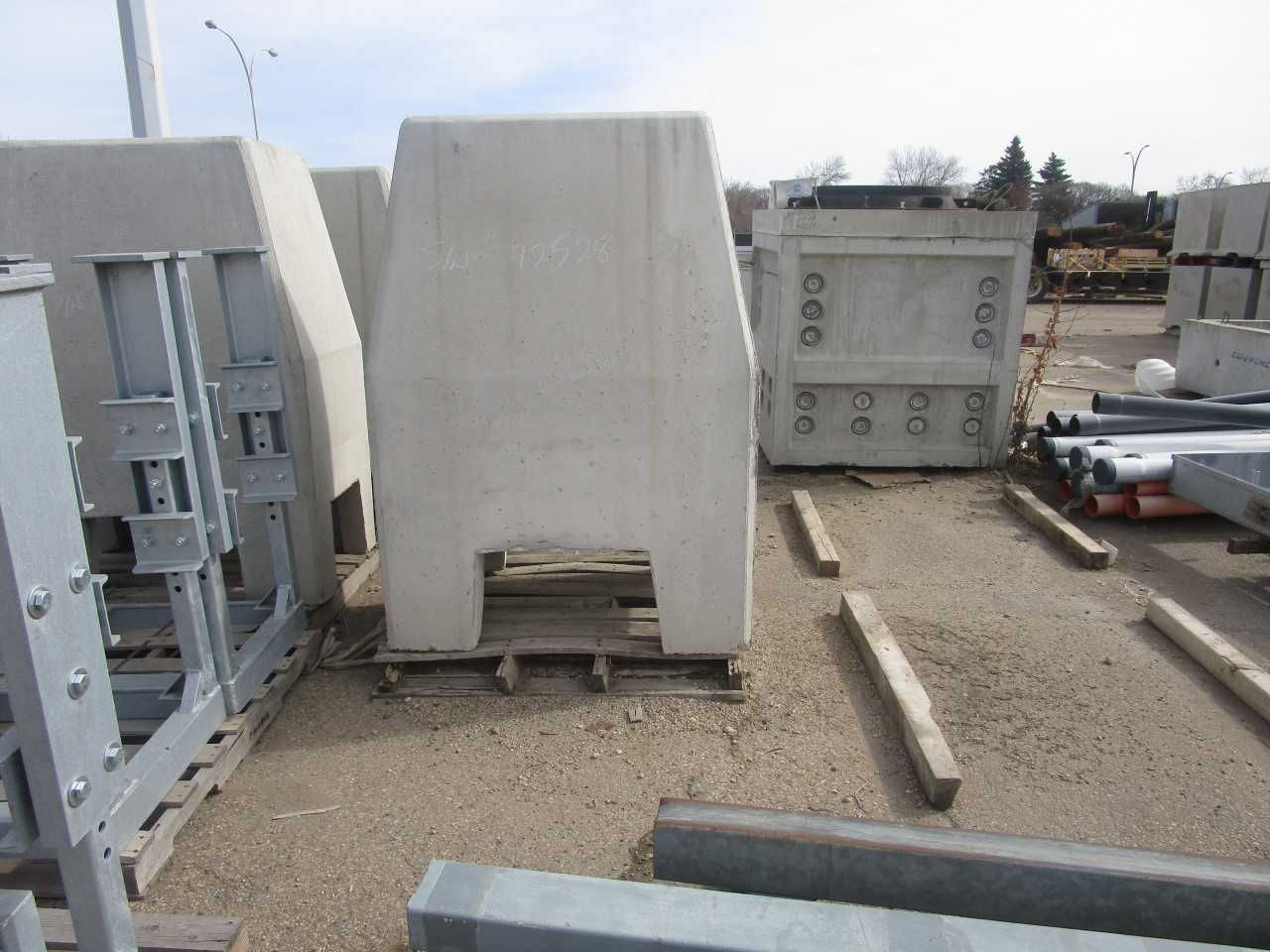Lot of 2 Precast Concrete Base - ELECTRICAL PARTS