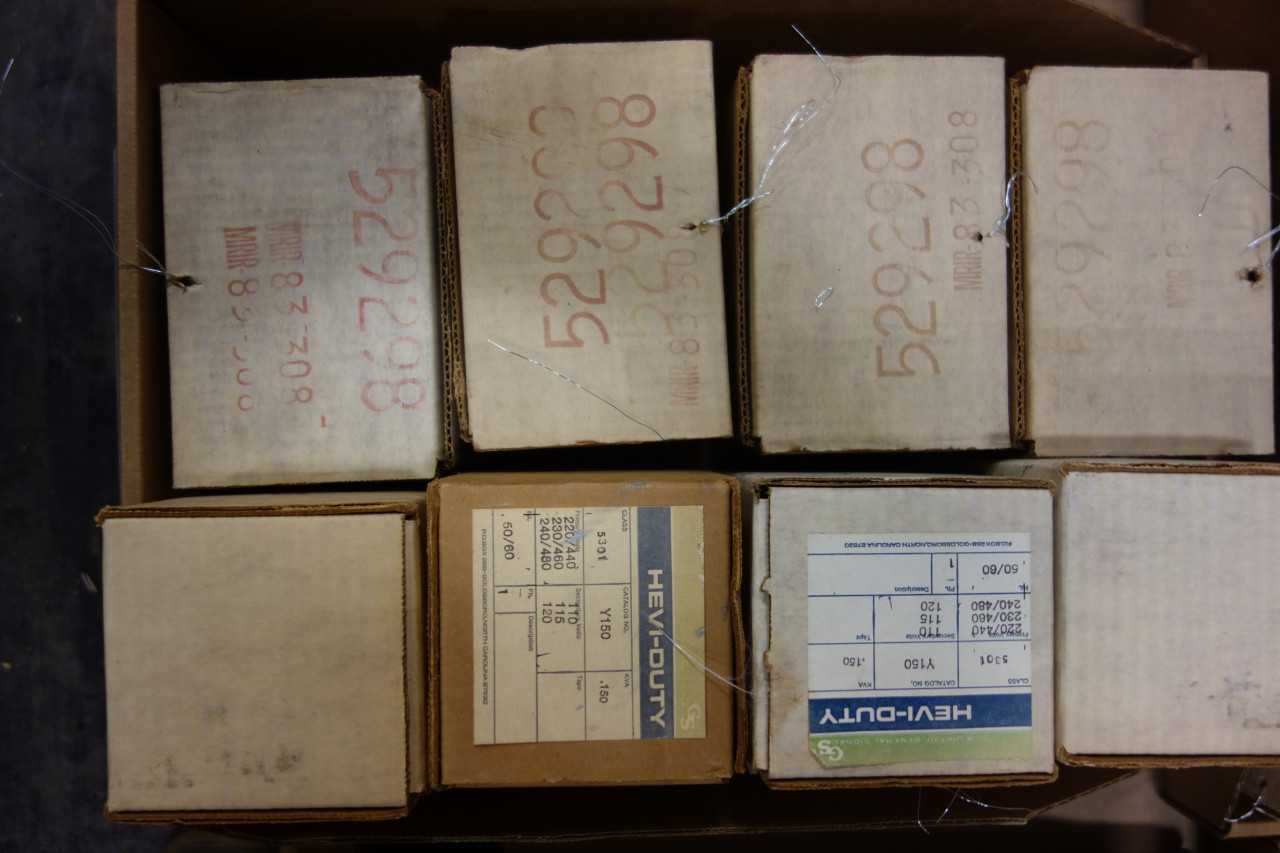 LOT OF GS GENERAL SIGNAL Y150 HEVI-DUTY 1PH 150VA 240/480V-AC 120V-AC VOLTAGE TRANSFORMERS - CONTROL TRANSFORMERS