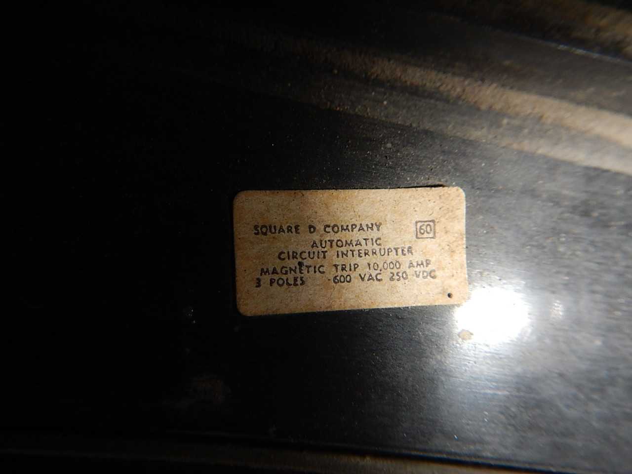 Lot of Two Square-D 1000 Amp Circuit Breakers - CIRCUIT BREAKERS