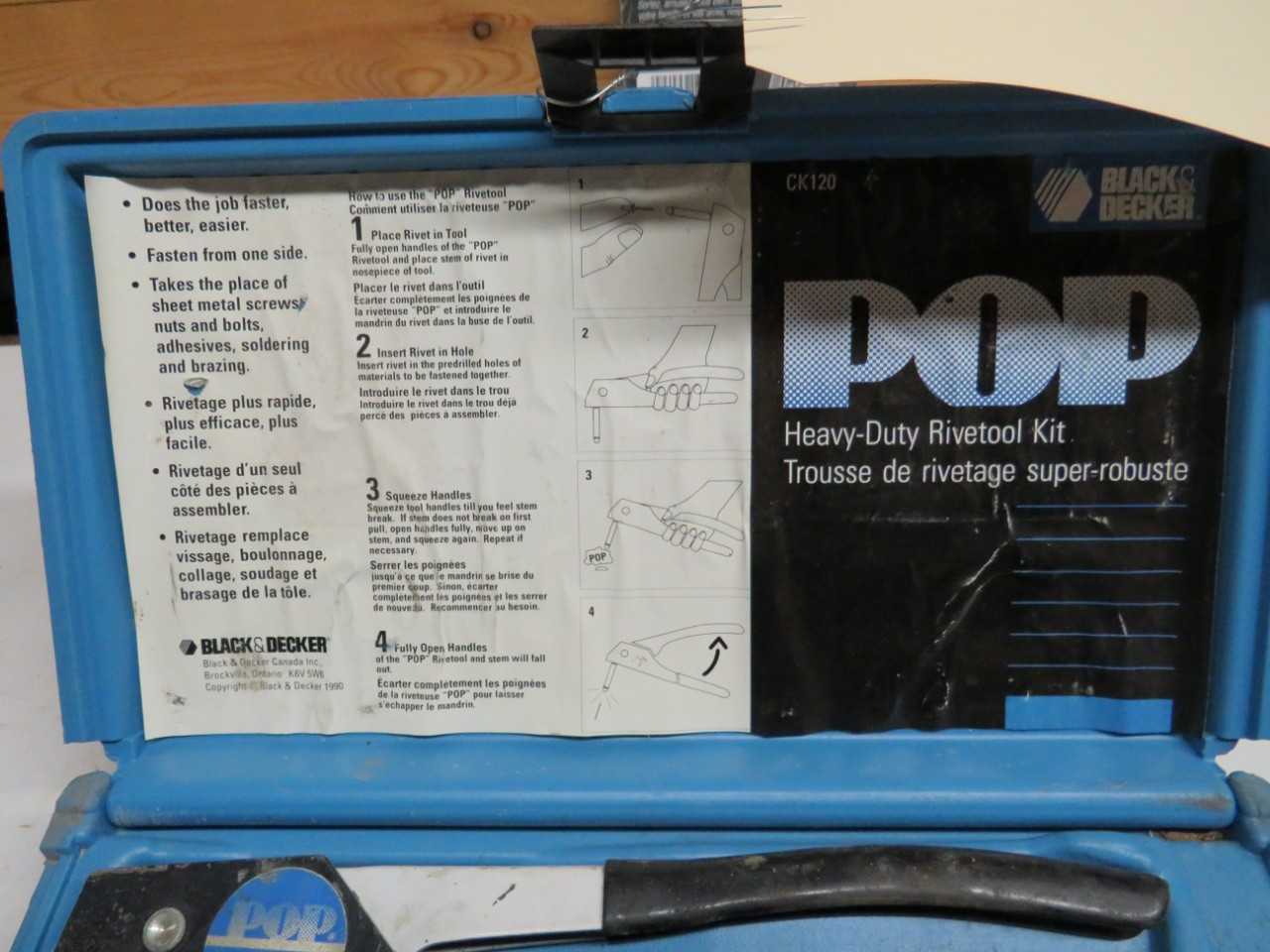 LOT OF 3 ASSORTED HEAVY DUTY RIVET TOOLS - ELECTRIC POWER TOOLS