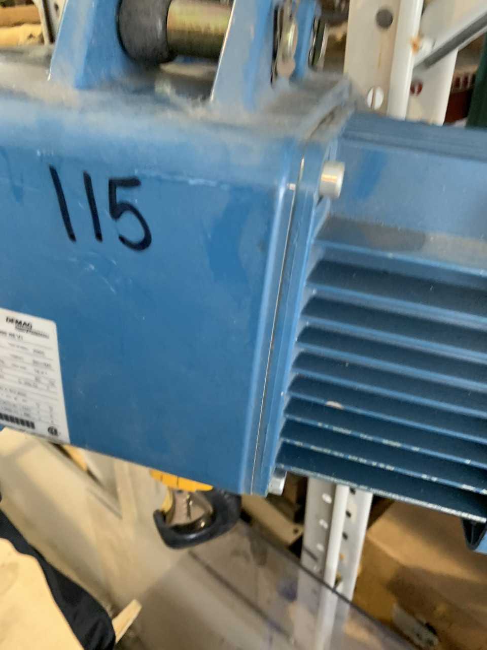 USED DEMAG 2,200 LBS. ELECTRIC CRANE HOIST DC-PRO 10 1000 H5 V1 - ELECTRICAL COMPONENTS
