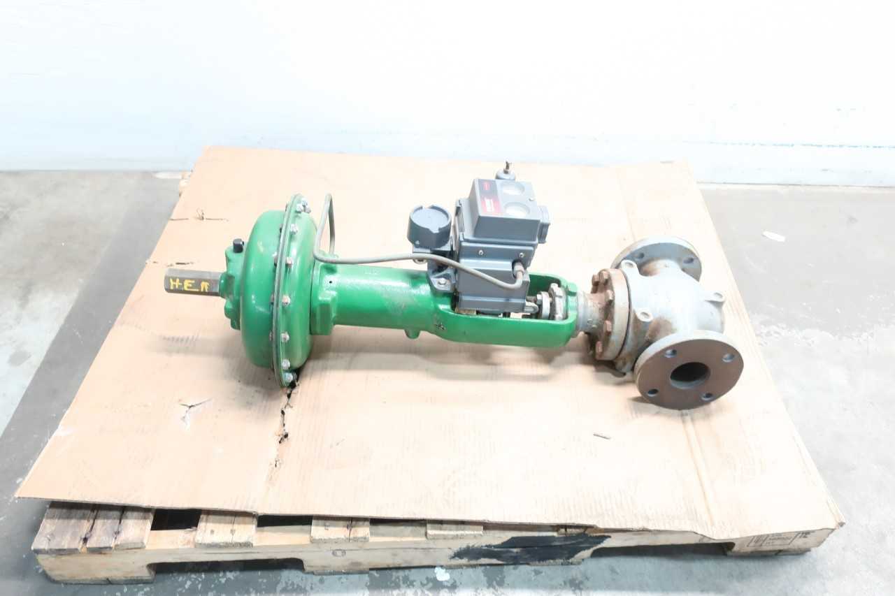 FISHER ED PNEUMATIC 667 125 IRON FLANGED DVC5010 2-1/2IN CONTROL VALVE - CONTROL VALVE