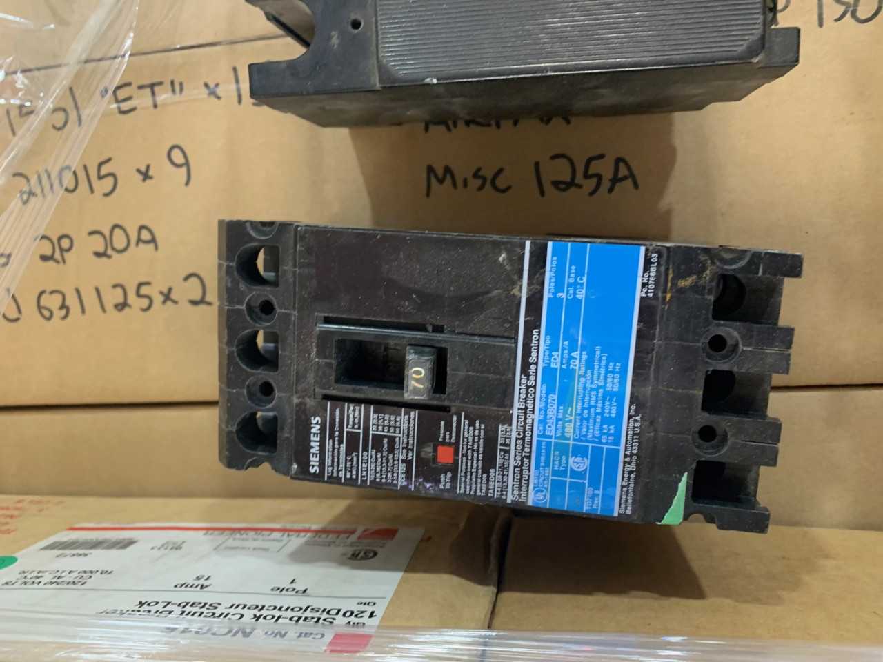 Assorted Pallet of Circuit Breakers - CIRCUIT BREAKERS