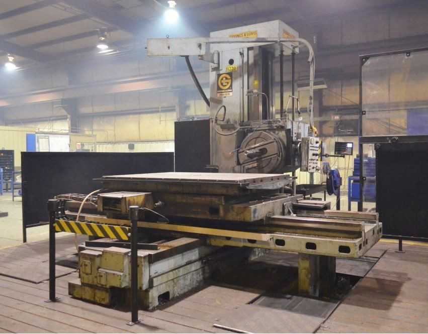 4" GIDDINGS & LEWIS FRASER  HORIZONTAL BORING MILL - MACHINING EQUIPMENT