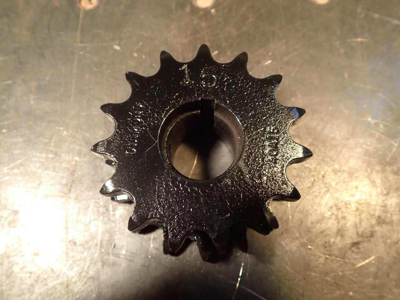 Diamond 40B16/40A15 2-Strand Steel Roller Chain Sprocket 16 x 15 Tooth 7/8" Bore - ROLLER CHAIN