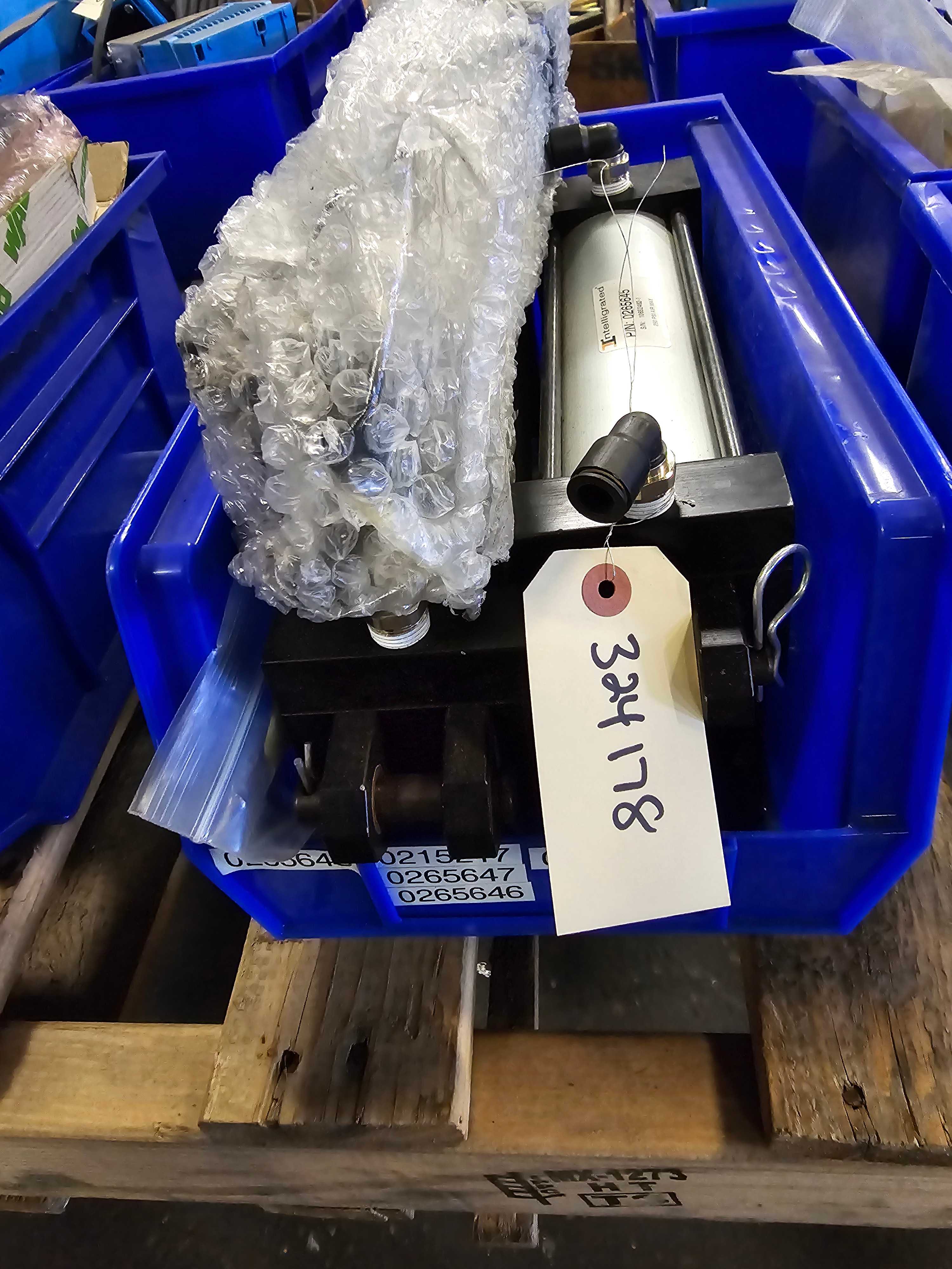 BIN OF PNEUMATIC CYLINDERS - INDUSTRIAL PARTS
