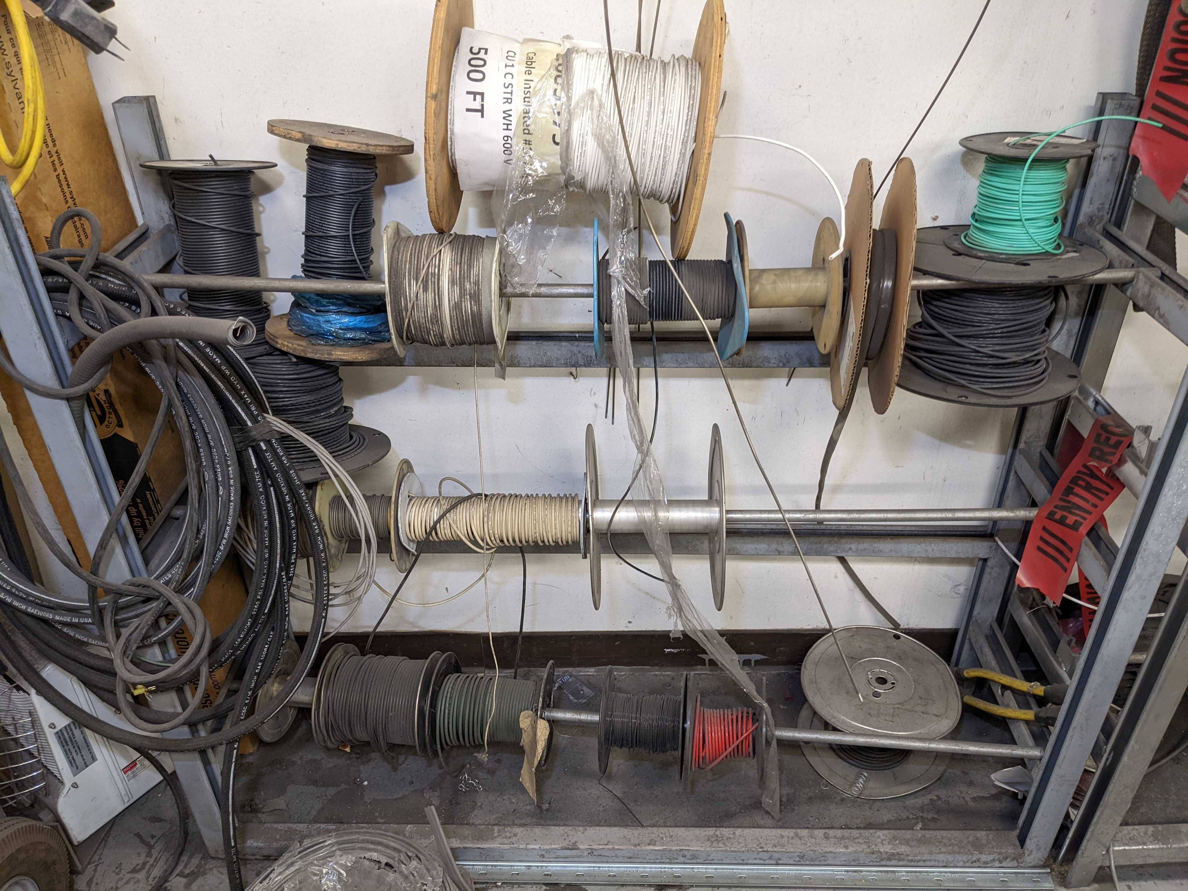 LOT OF MISCELLANOUS WIRE - WIRE MANUFACTURING EQUIPMENT