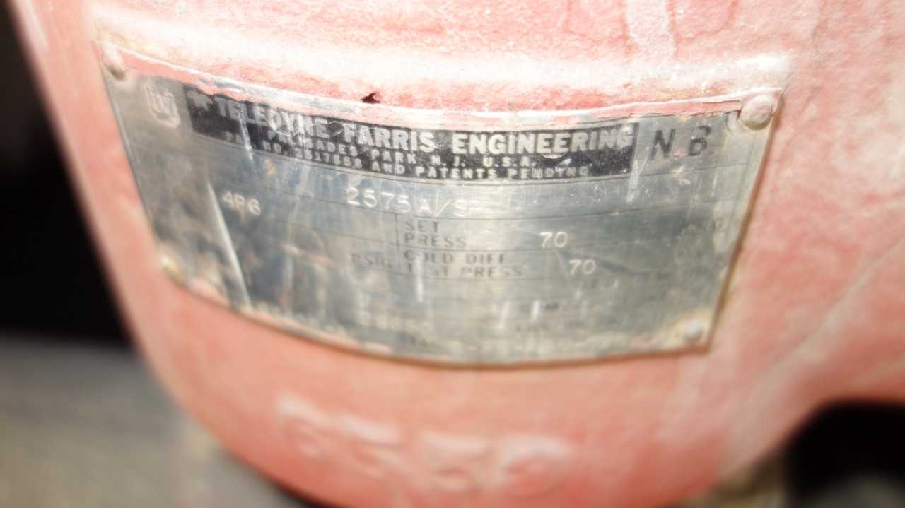 FARRIS 2575A RELIEF VALVE 4X6 70PSI - RELIEF VALVE