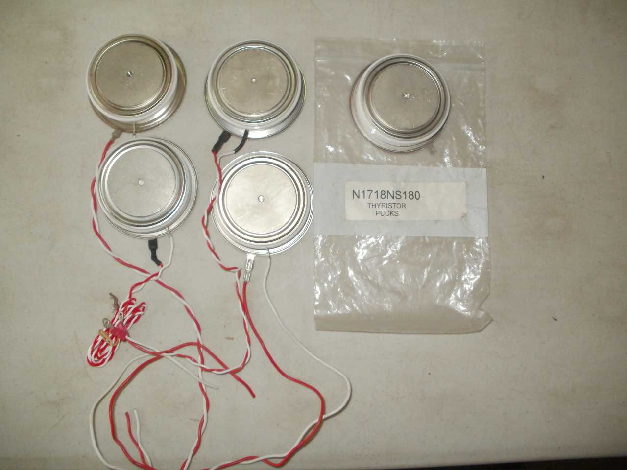 THYRISTOR SCR PUCK ( N1718NS180)  QTY. 5 - ELECTRICAL COMPONENTS