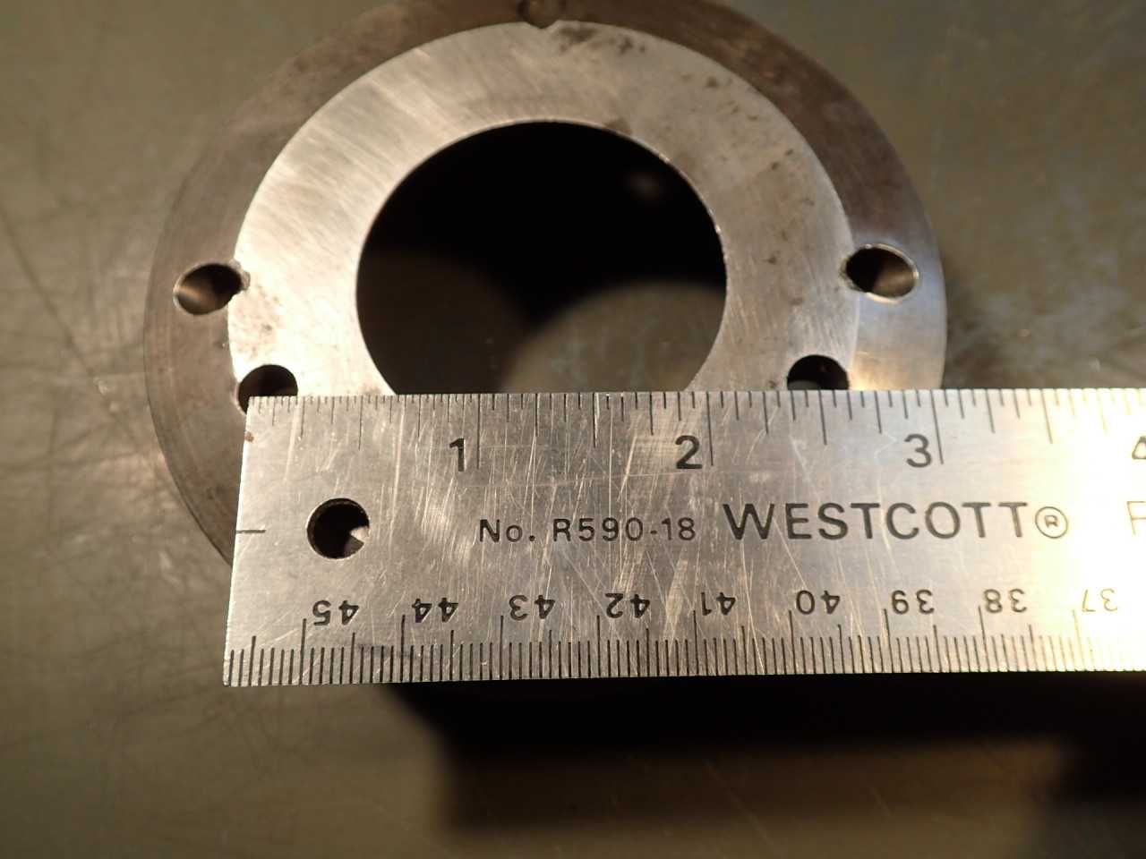Brown & Sharpe 22C Collet Chuck Nut Nose: 3-7/8" OD 3-3/8" 8 TPI - HOLEMAKING TOOLS