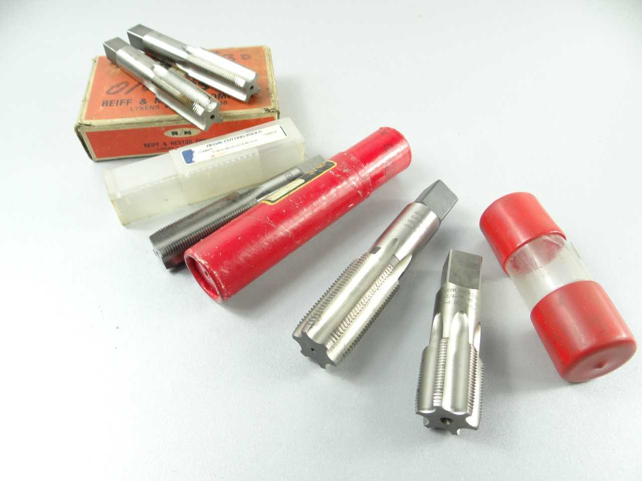 Lot of 5 Assorted HSS Taps - MACHINING ACCESSORIES & TOOLING