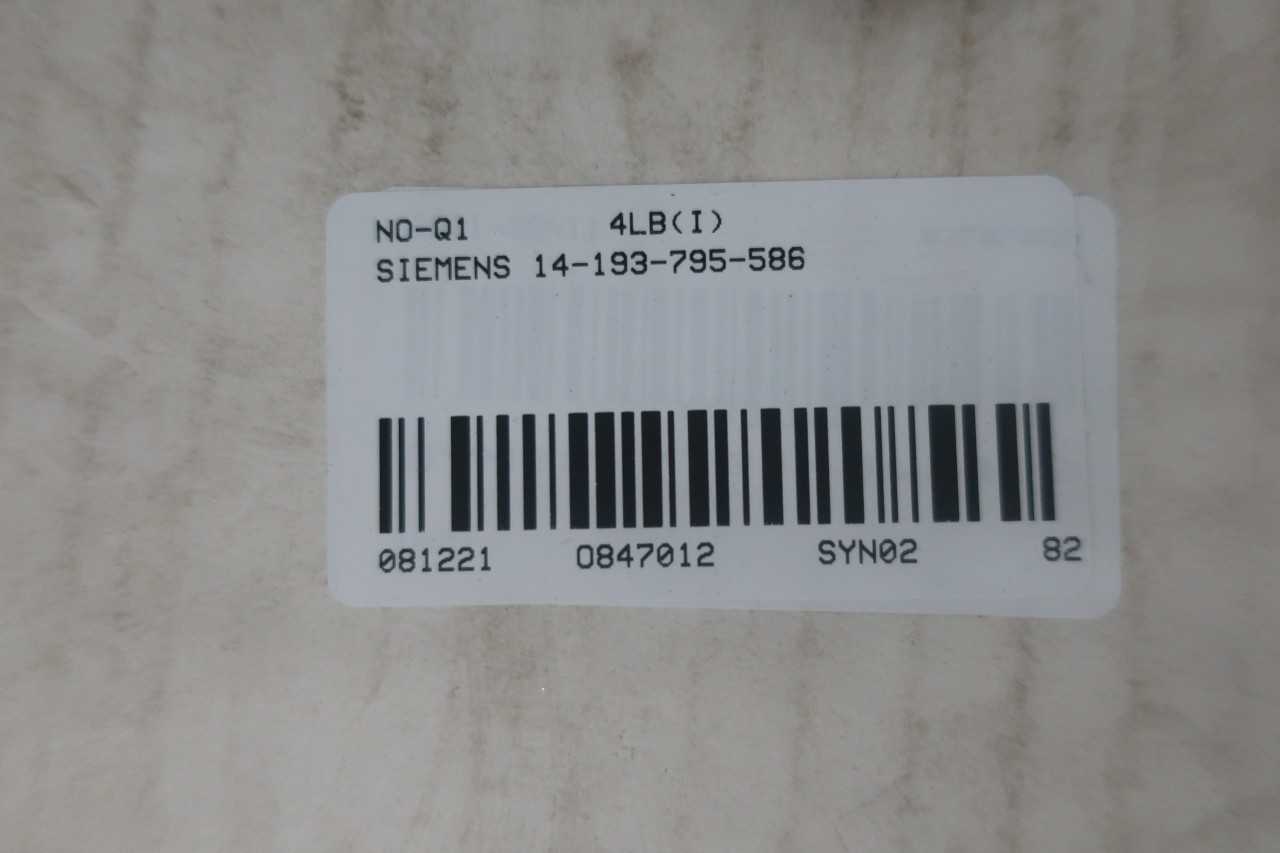 SIEMENS 14-193-795-586 DC CONTACTOR 125V-DC 100A AMP - CONTACTORS