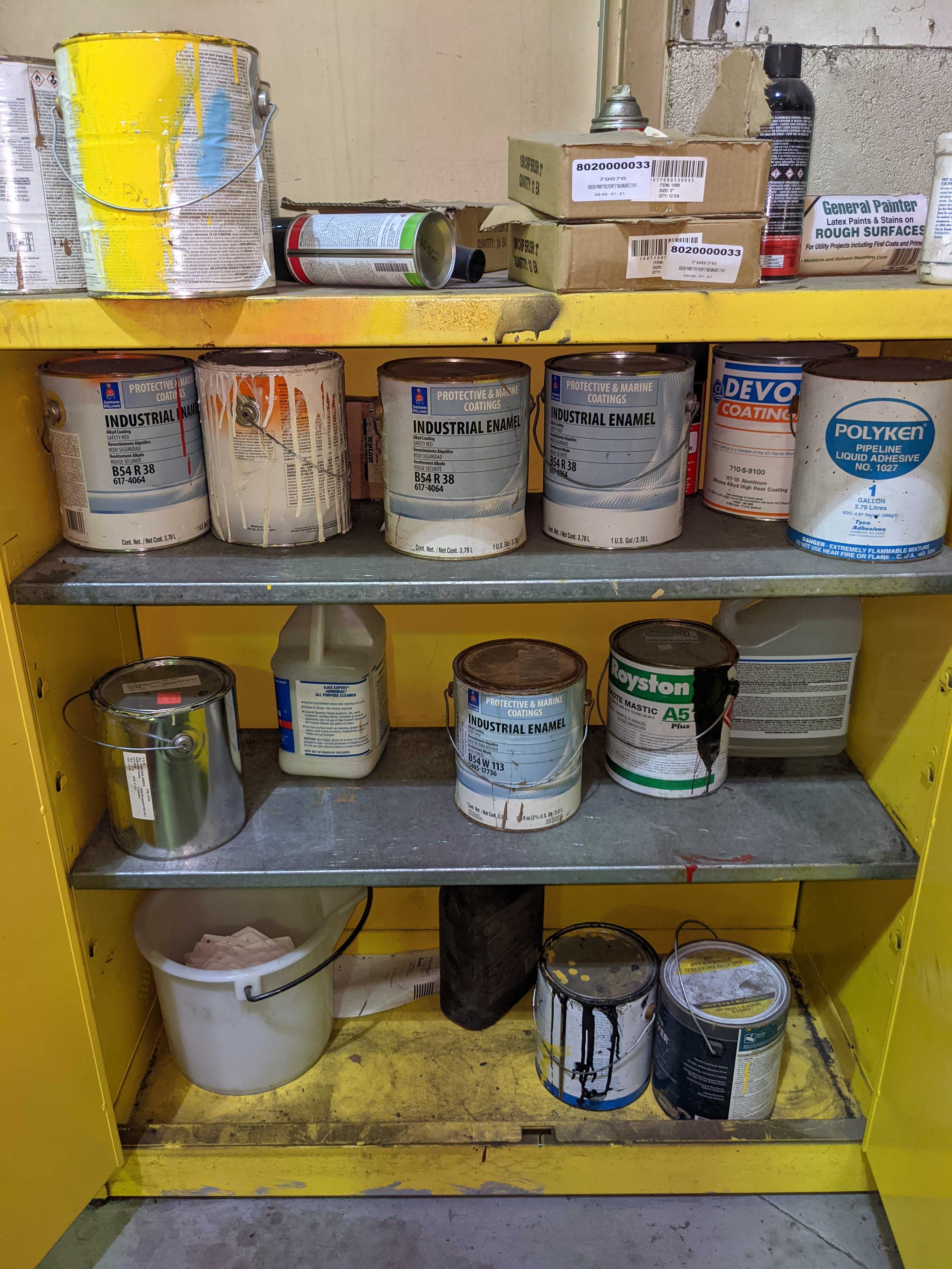 FIRE SAFETY CABINET WITH CONTENTS - SAFETY EQUIPMENT