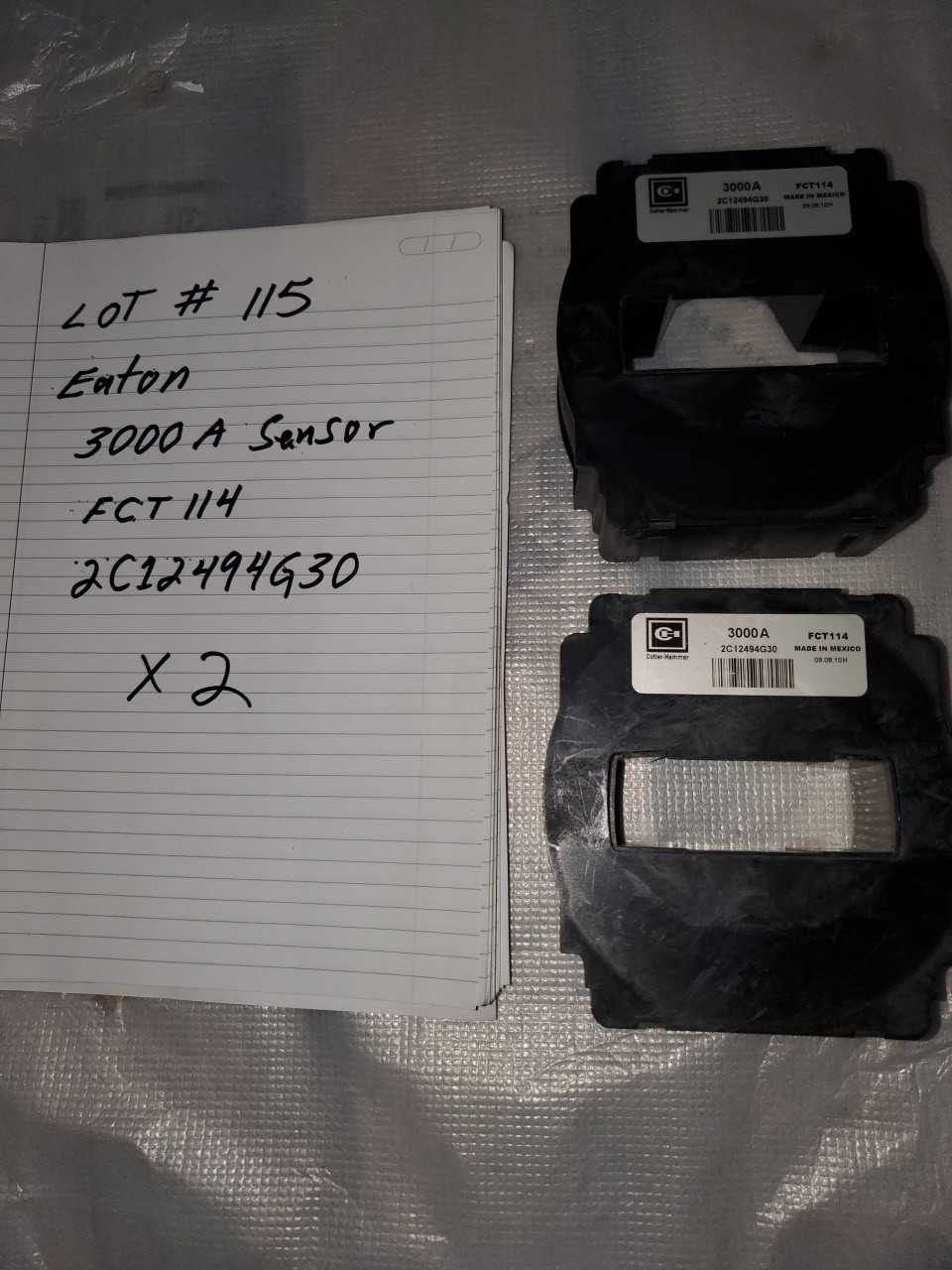 EATON 3000A SENSOR FCT114 (2C12494G30) QTY.2 - INSTRUMENTATION