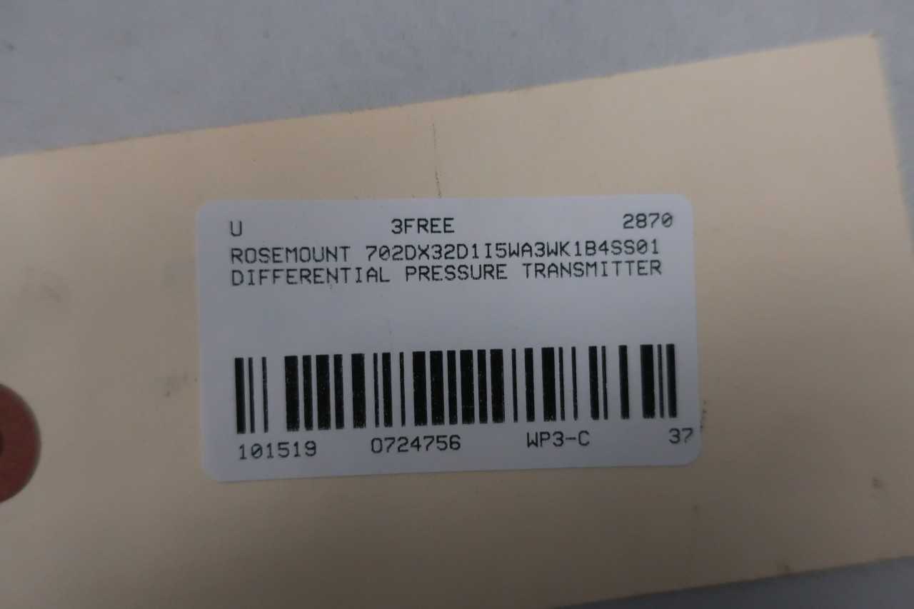 ROSEMOUNT 702DX32D1I5WA3WK1B4SS01 -50-86C TEMPERATURE TRANSMITTER - INSTRUMENTATION