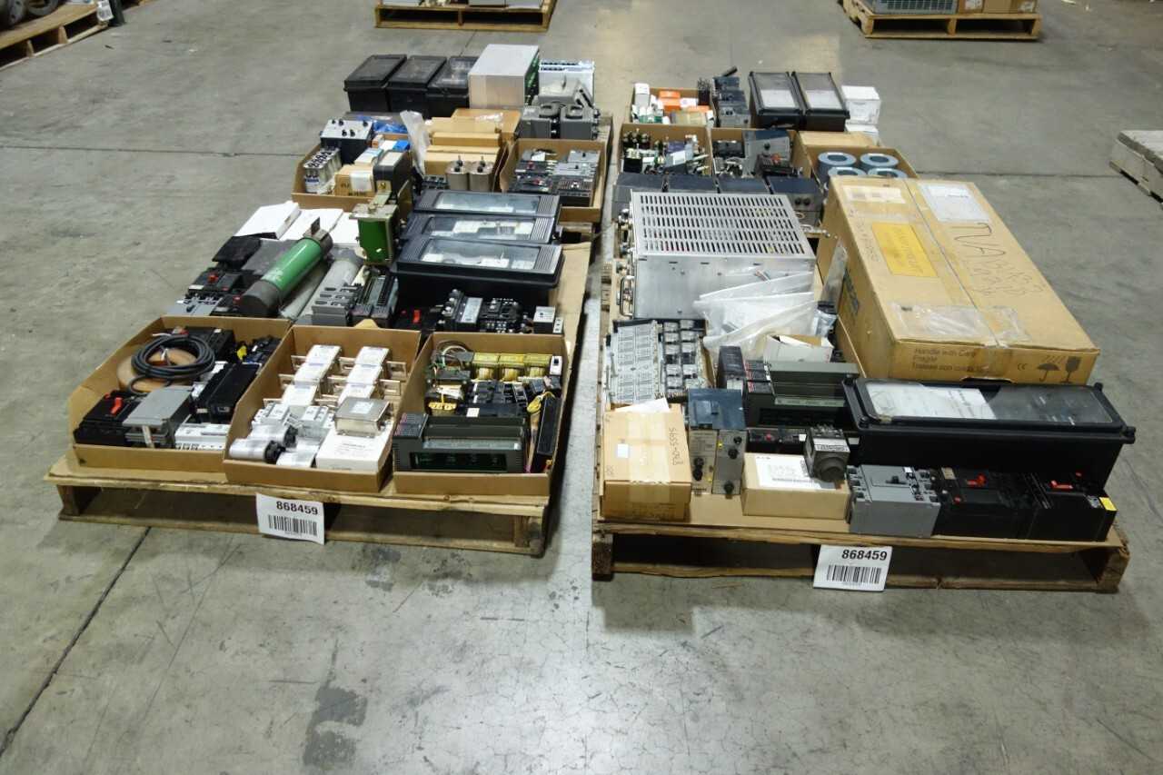 4 PALLETS OF ASSORTED ELECTRICAL - ELECTRICAL COMPONENTS