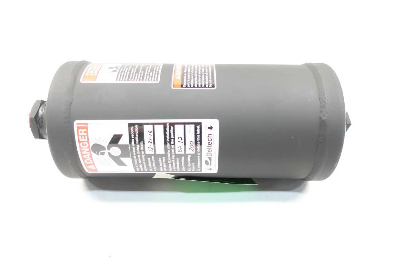 DELTECH BA12 BREATHING AIR CARTRIDGE 200PSI OTHER RESPIRATOR PARTS AND ACCESSORY - POWER TRANSMISSION