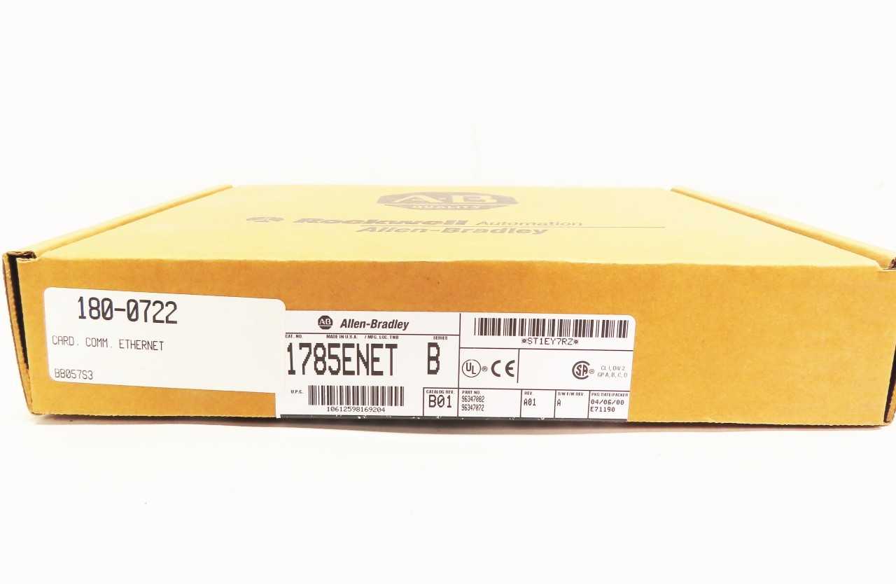 ALLEN BRADLEY 1785-ENET ETHERNET INTERFACE MODULE SER B - AUTOMATION & CONTROLS