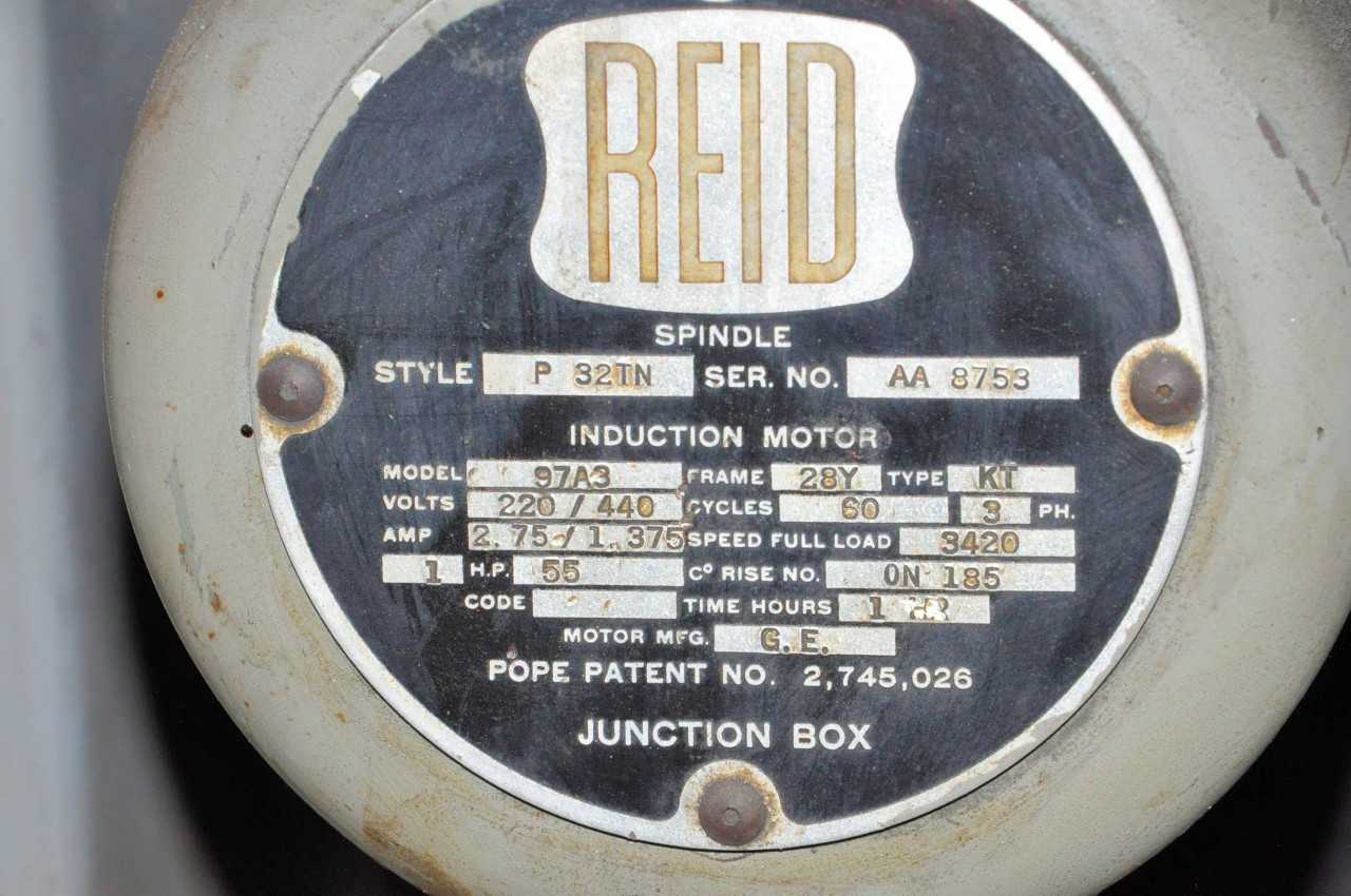 Reid 618H Grinder - GRINDING MACHINES