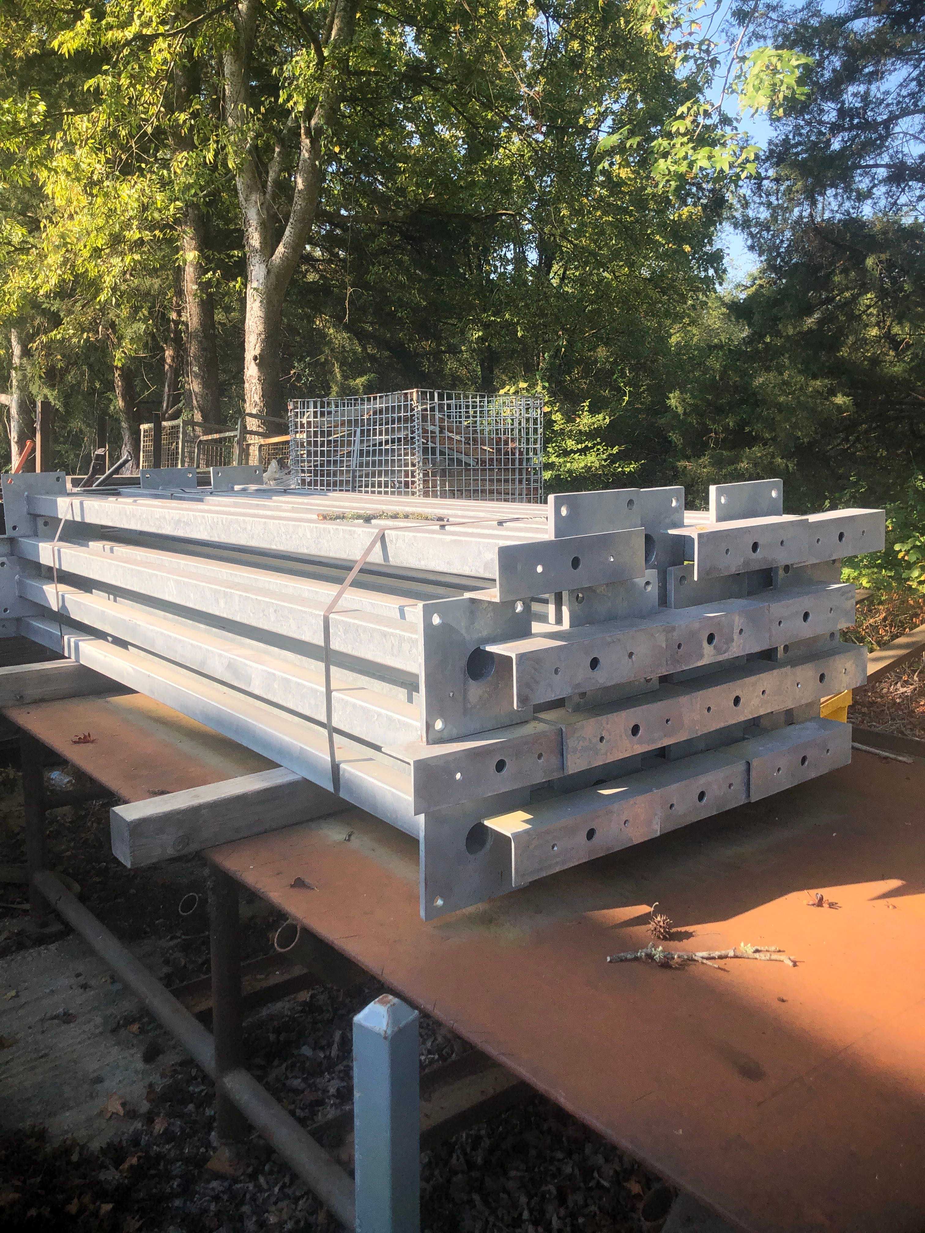 BULK LOT OF 8' CABLE TRAY SUPPORTS - MISCELLANEOUS