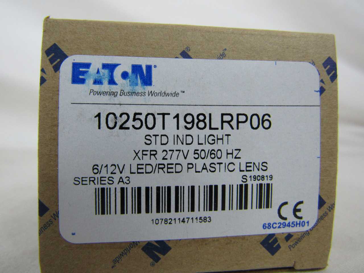 Quantity of 12 New Surplus Eaton 10250T198LRP06 Indicating Light LED Lamp 277V Red - LIGHTING