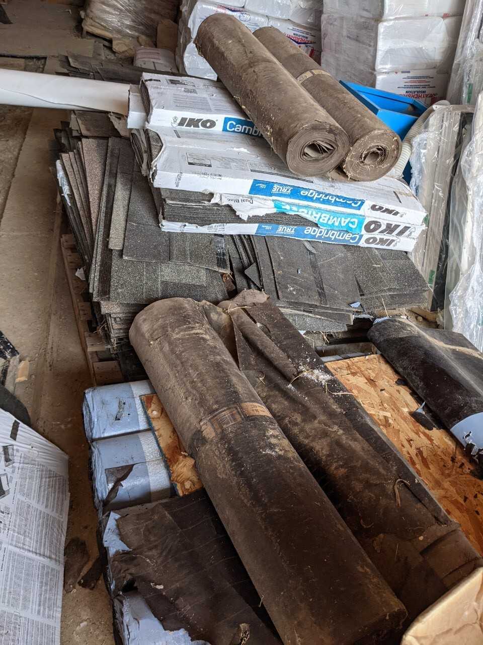 Remaining contents of Shed - Insulation, Concrete, Roofing - MISCELLANEOUS