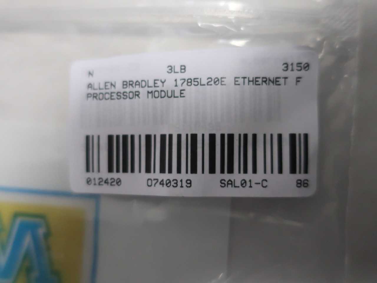 ALLEN BRADLEY 1785-L20E ETHERNET SER F PROCESSOR MODULE - AUTOMATION & CONTROLS