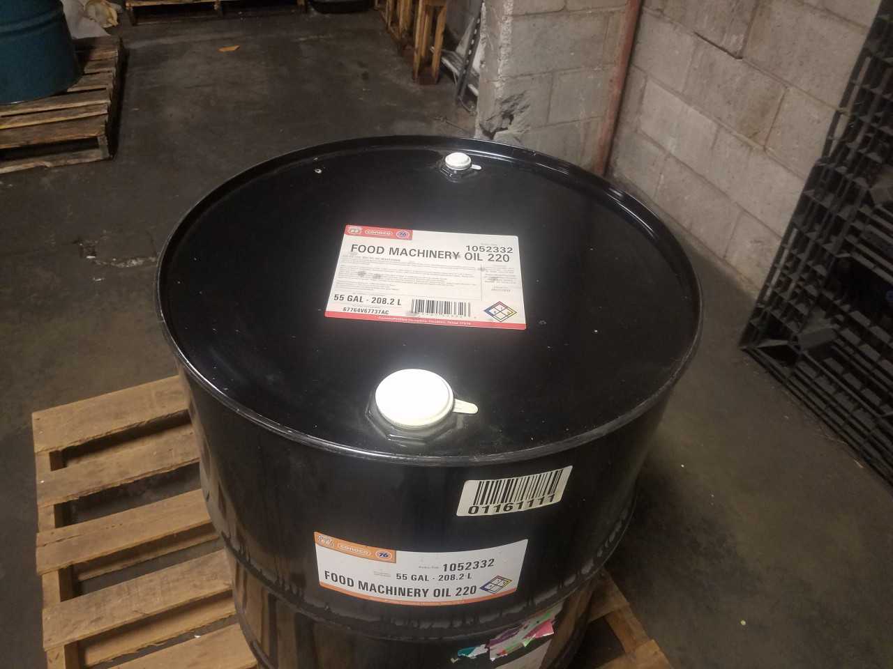 Lot of 1 Drum - CONOCO FM FOOD MACHINERY OIL 220 55GA drum - MISCELLANEOUS