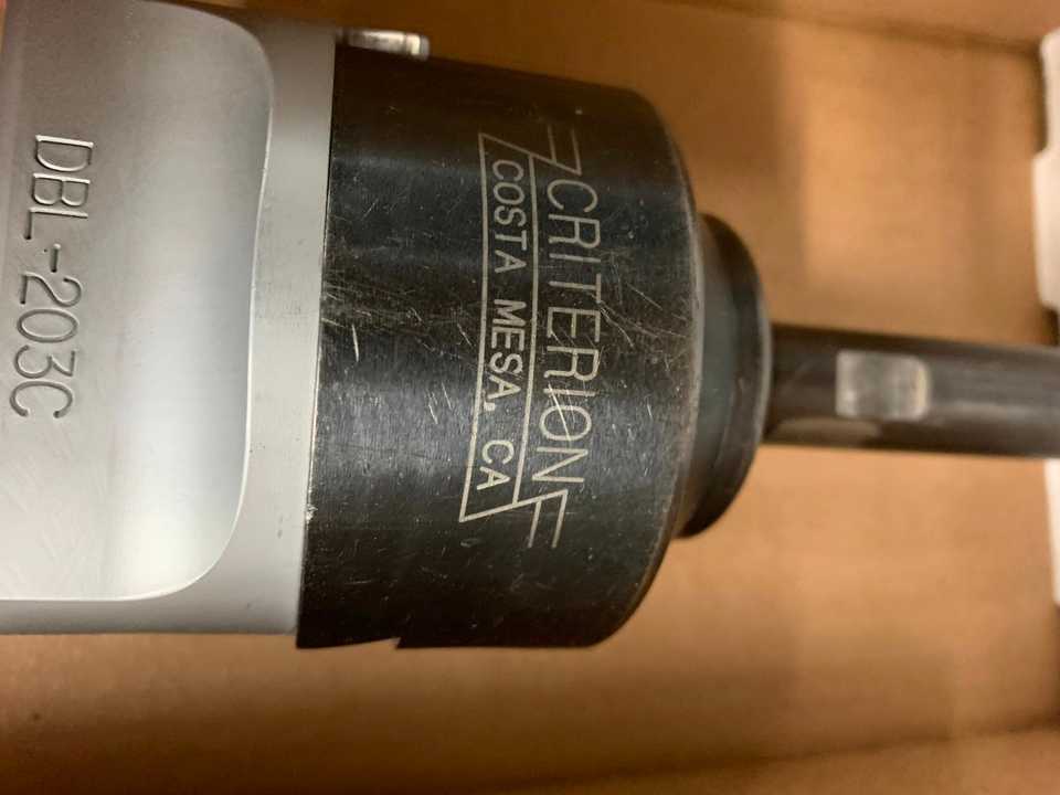 Criterion DBL-203C Boring Tool - PLANT & FACILITY