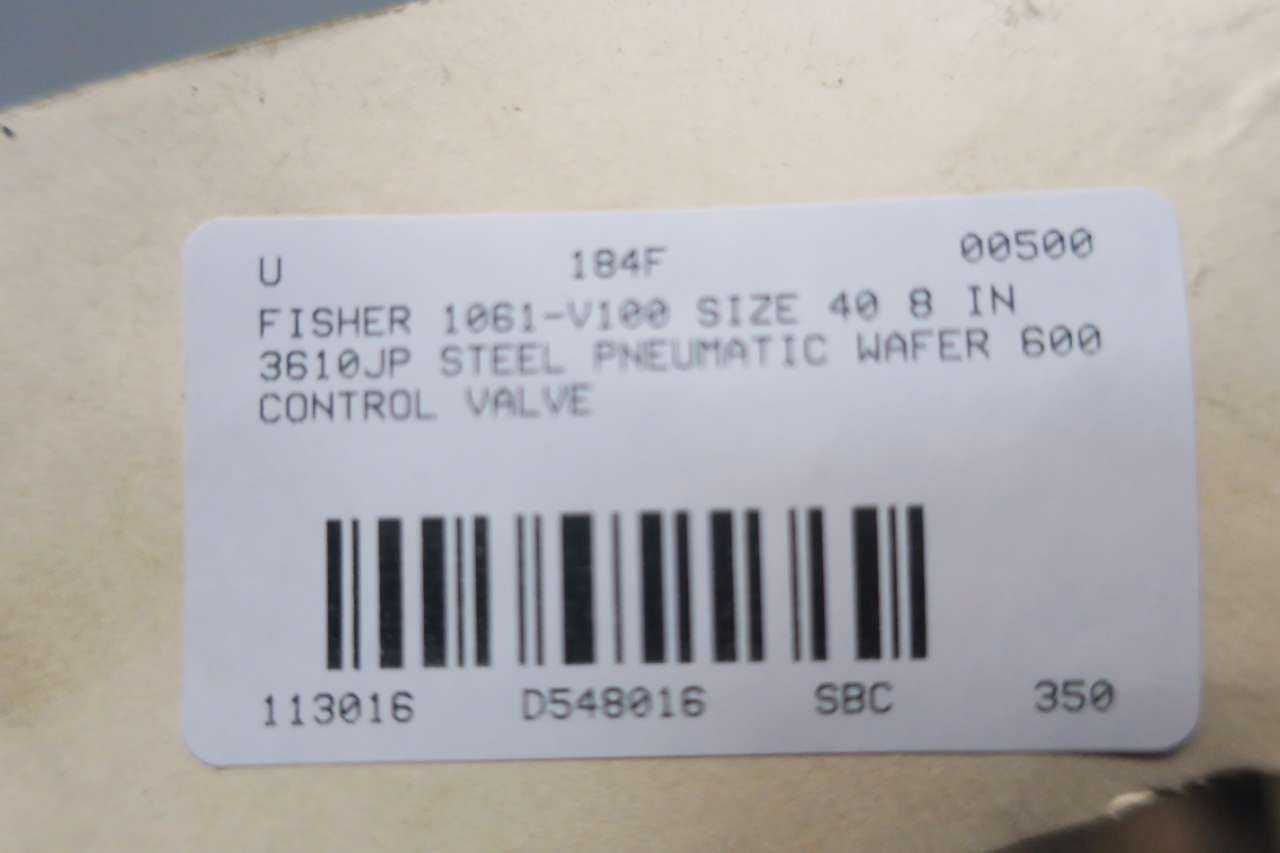 FISHER E-DISC PNEUMATIC 1061 150 STAINLESS WAFER 3610JP 10IN CONTROL VALVE - CONTROL VALVE