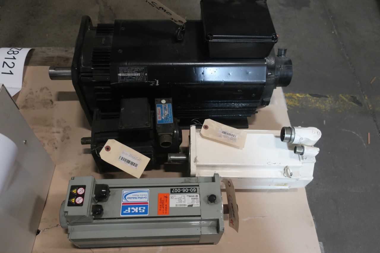 2 PALLETS OF SERVO MOTORS- INDRAMAT, SANYO DENKI, SKF, ALLEN BRADLEY - SERVO