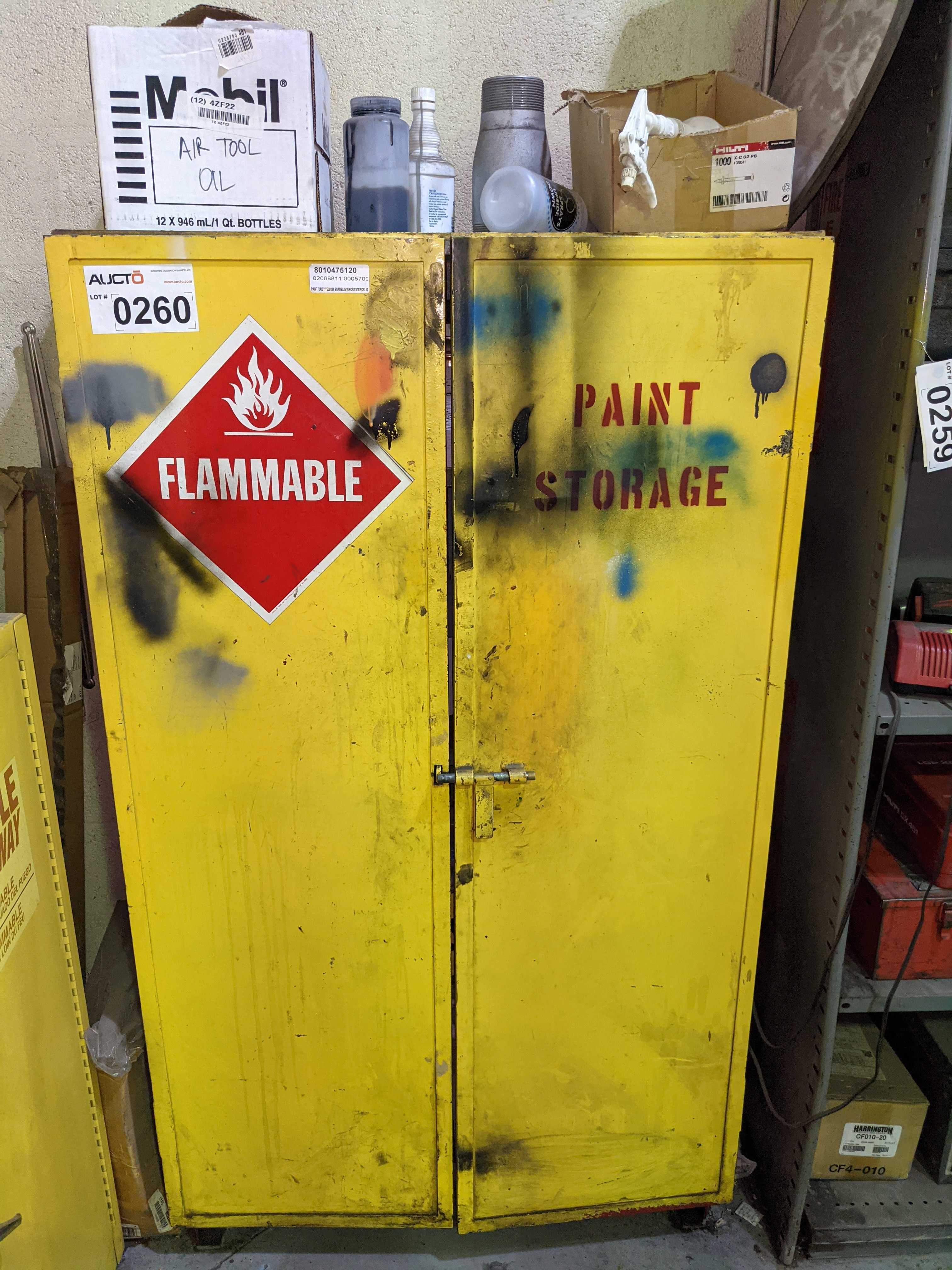 FIRE SAFETY CABINET WITH CONTENTS - SAFETY EQUIPMENT