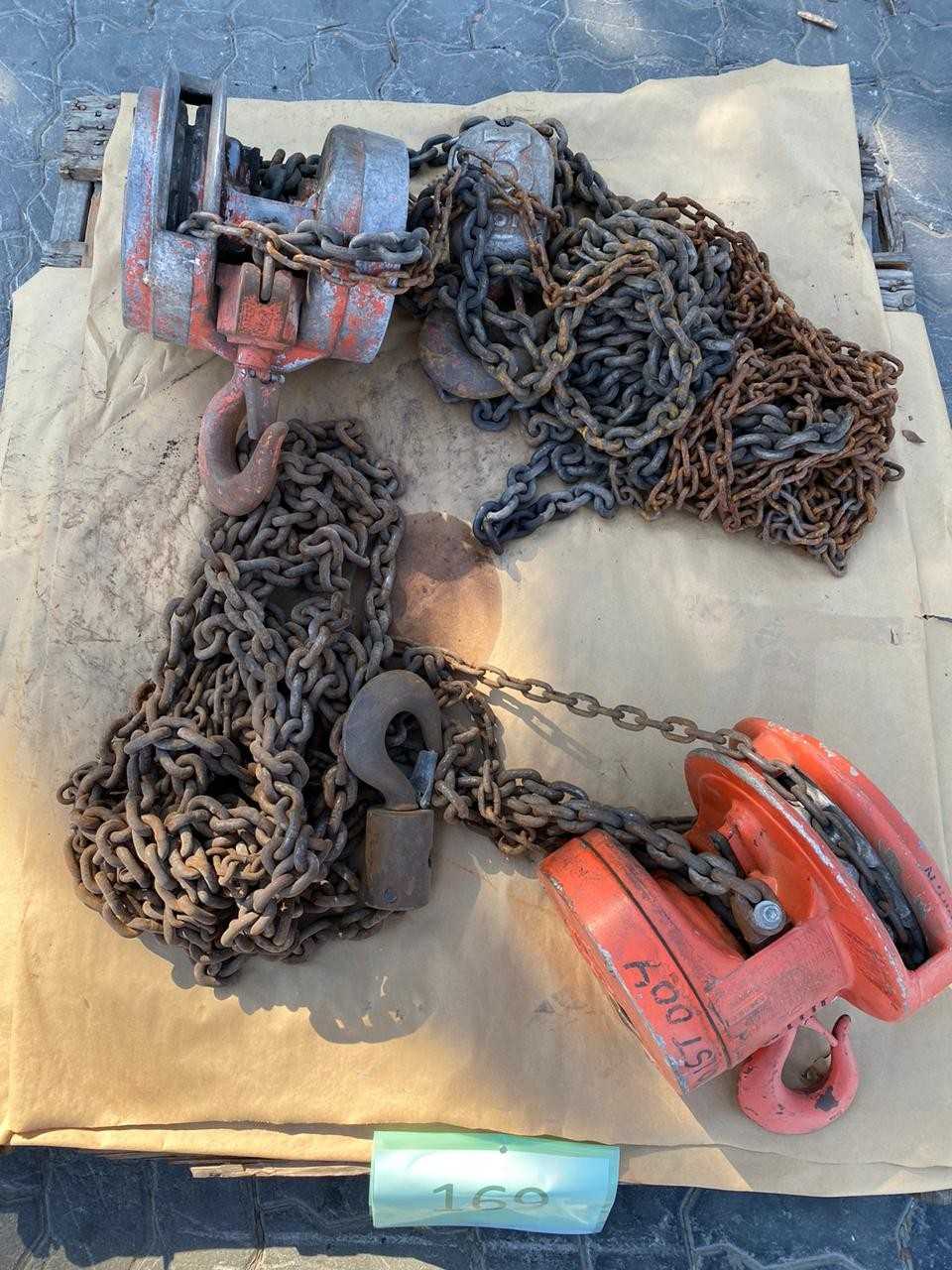 PALLET OF ASSORTED CHAIN HOISTS - LIFTING EQUIPMENT PALLET OF ASSORTED CHAIN HOISTS - LIFTING EQUIPMENT