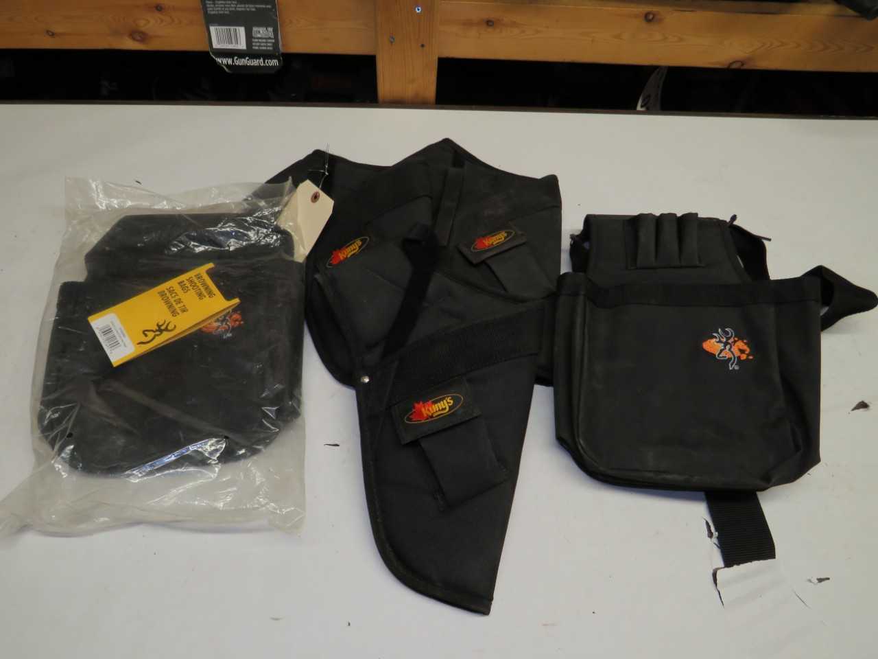 LOT OF KUNY'S BROWNING SHOOTING BAGS - ELECTRIC POWER TOOLS
