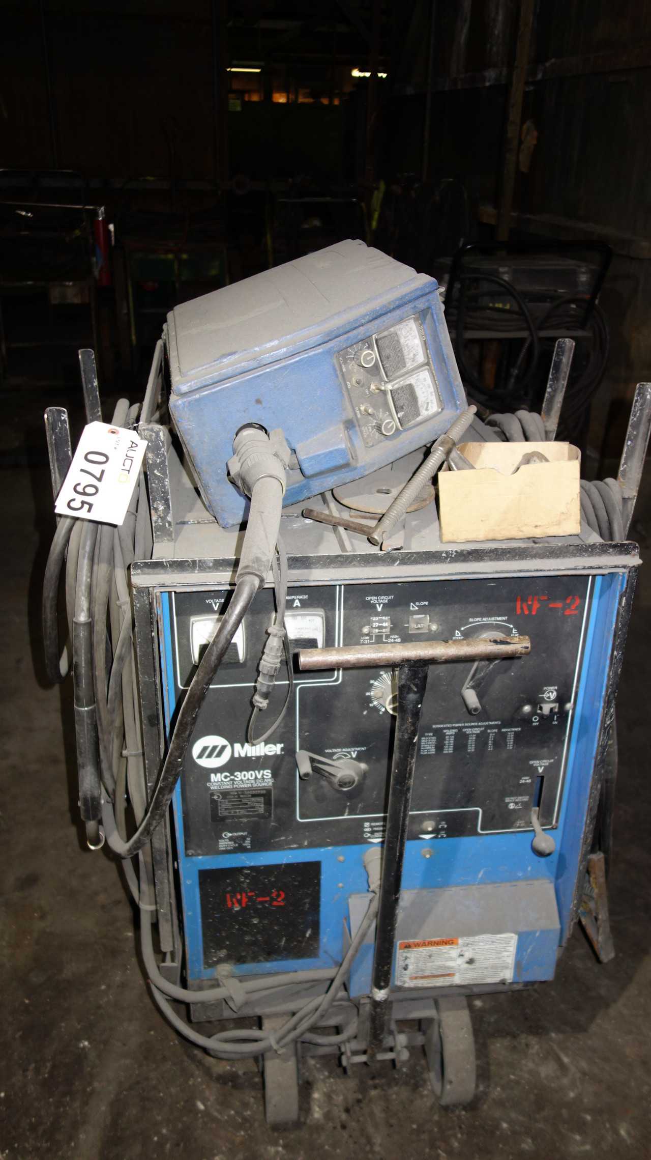 MILLER MC-300VS WELDER AND S-22P12 WIRE FEEDER - MISCELLANEOUS