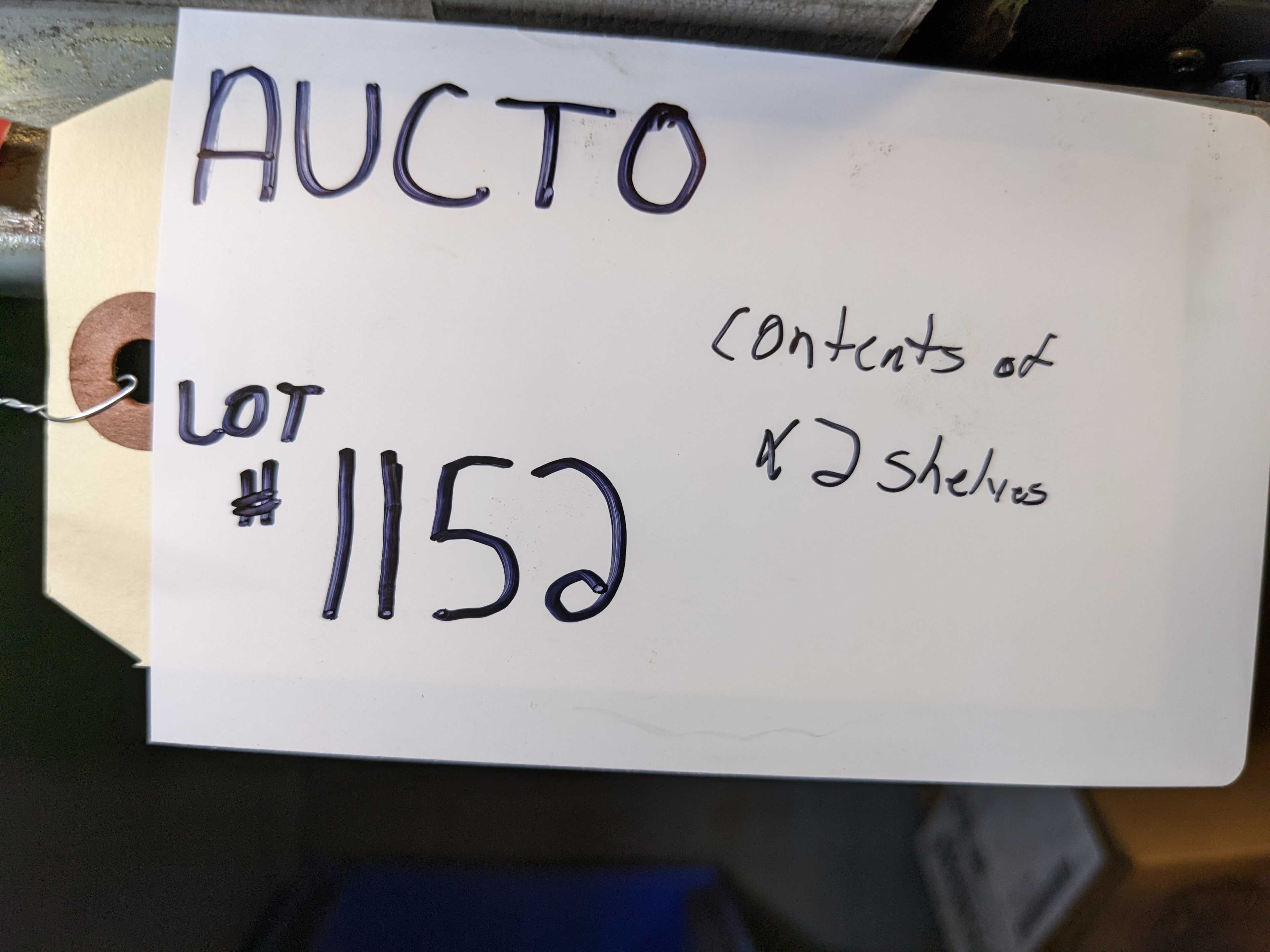 CONTENTS OF SHELVING - INDUSTRIAL PARTS