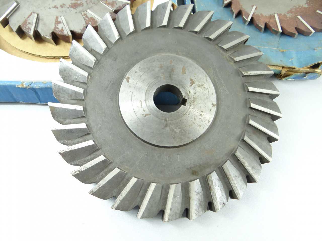 Lot of 3 HSS Staggered Straight Tooth Milling Cutters - MACHINING ACCESSORIES & TOOLING