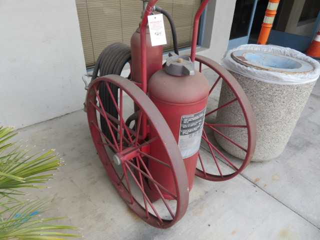 Antique Collectors Item Fire Department Hose and Tank - MISCELLANEOUS