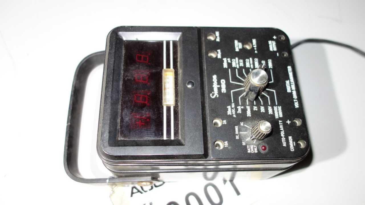 SIMPSON 360-2 VOLT-OHMM MILLIAMMETER - ELECTRICAL COMPONENTS