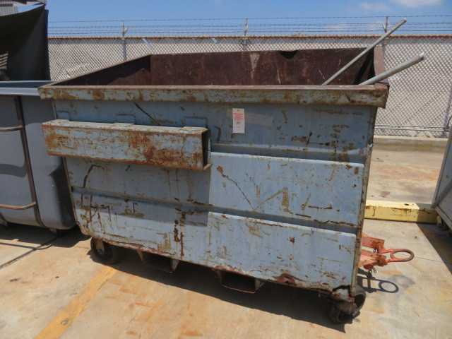 Metal Scrap Bin on Wheels - MISCELLANEOUS
