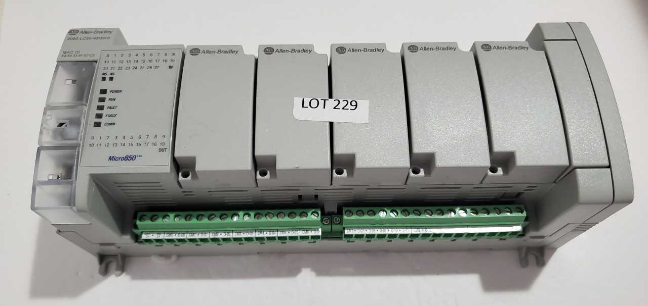 Allen Bradley Micro 850 2080-LC50-48QWB PLC - AUTOMATION & CONTROLS