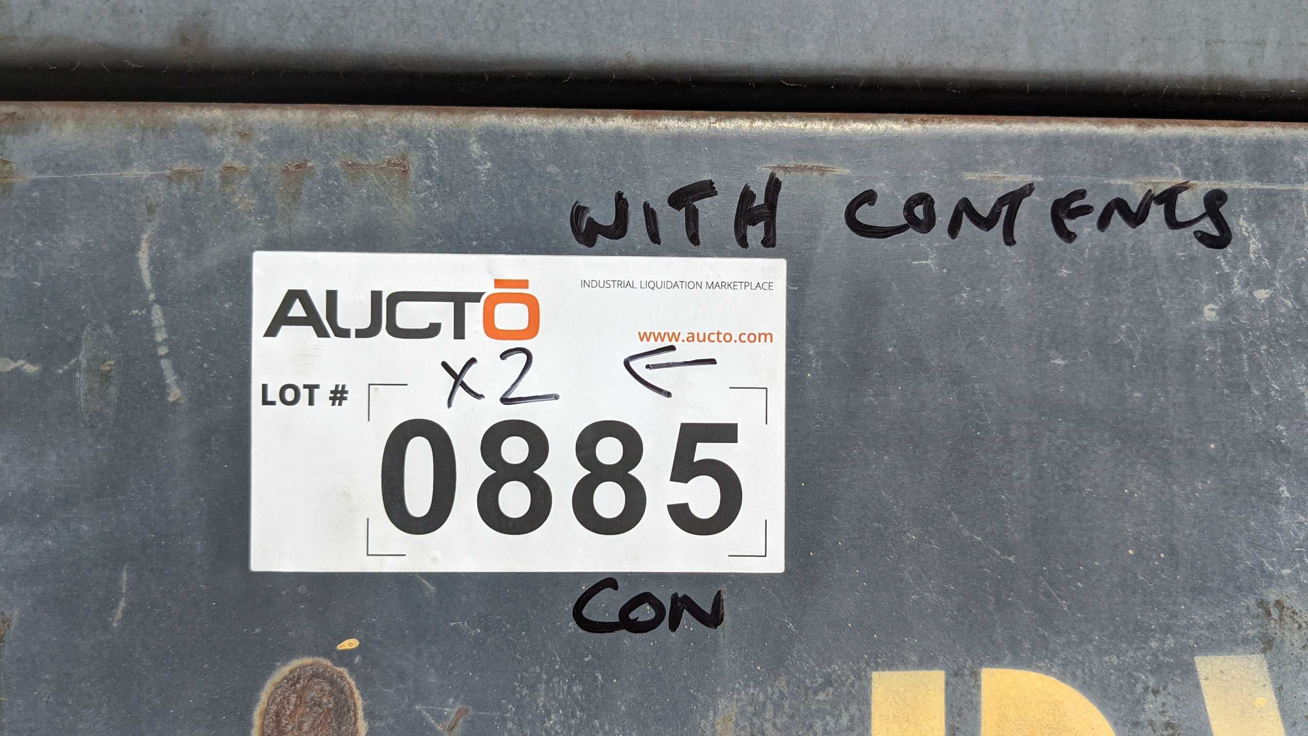 LOT OF TWO CABINETS AND CONTENTS - INDUSTRIAL PARTS