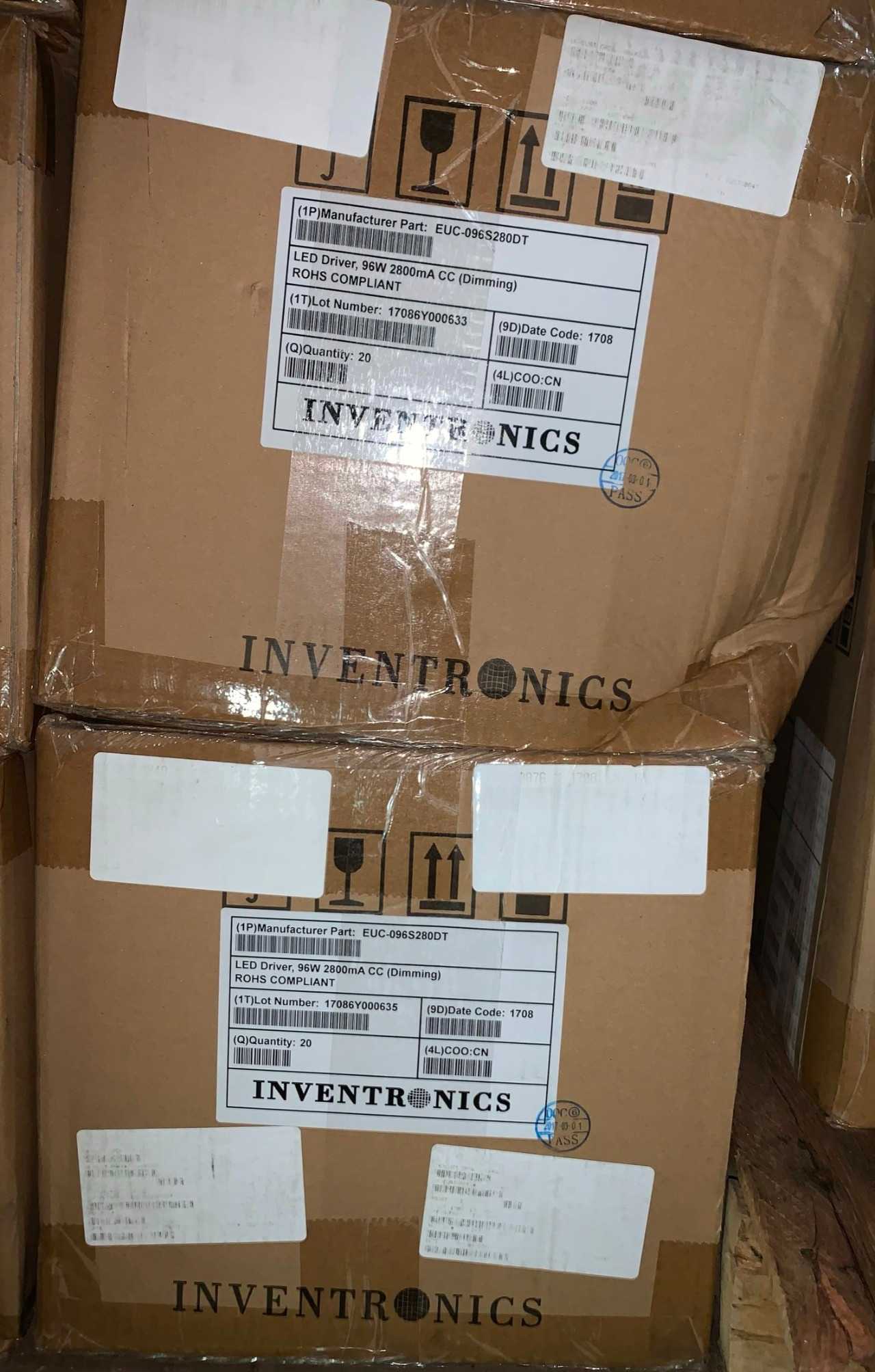 New - Lot of 40 - Inventronics EUC-096S280DT LED Power Supply Driver - ELECTRICAL PARTS