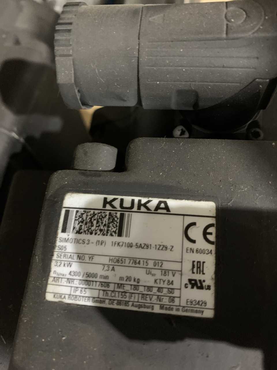 Lot of 1 KUKA 7003509 Servo motor - SERVO