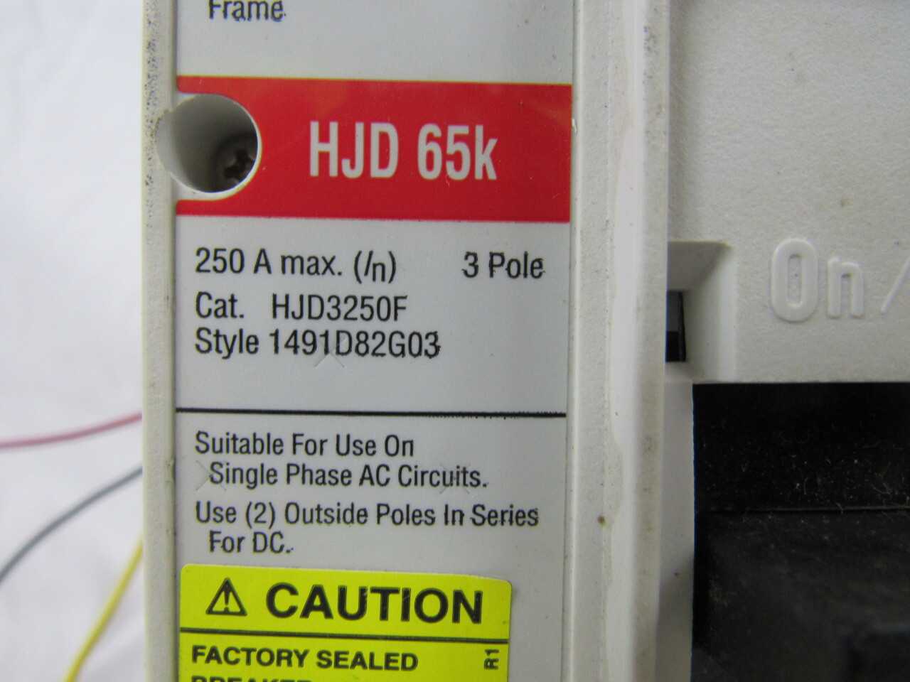Quantity of 1x HJD3250 MCCB/Molded Case Circuit Breaker - CIRCUIT BREAKERS