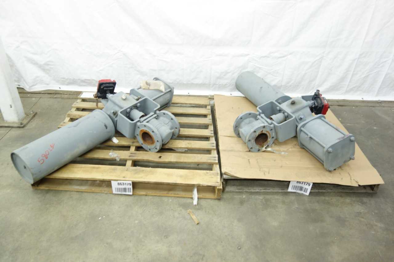 LOT OF 2 DURCO G411 PLUG VALVES - PLUG VALVE